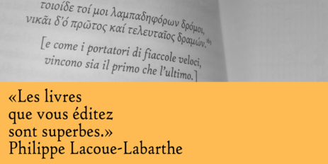 Les livres que vous éditez sont superbes